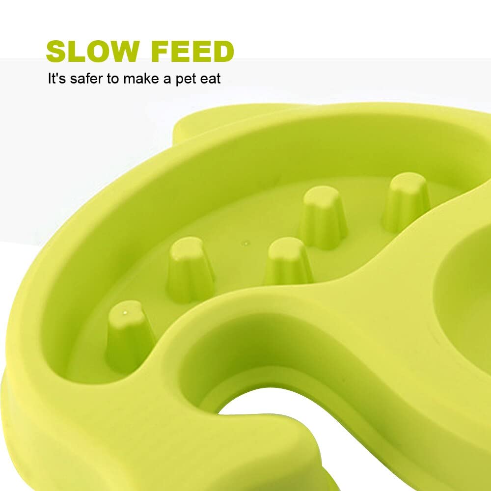 Pets Empire Fish Shape Dual Bowl Pet Feeder – 300ml