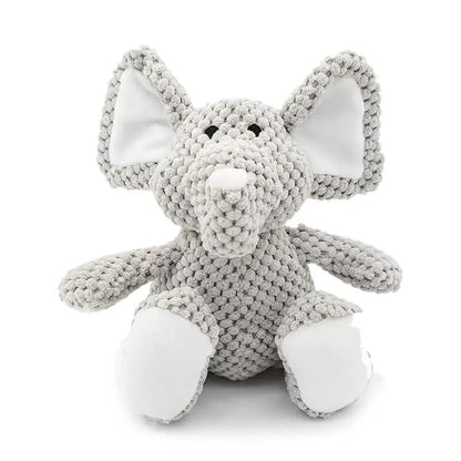 PETS EMPIRE Elephant Squeaky Plush Rope Chew Toy for Dogs