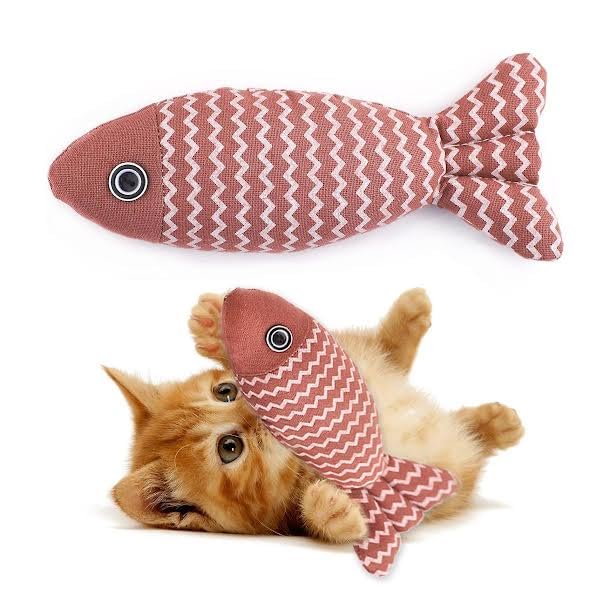 Pets Empire Fish Shape Squeaker Toys for Puppies and Adult Dogs (Buy 1 get 1 Free) Color May Vary
