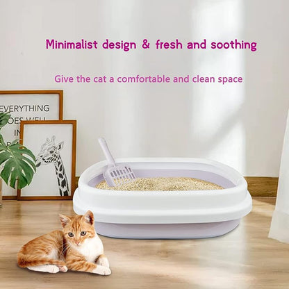 Pets Empire Cat Litter Box Set with Scooper- Pink