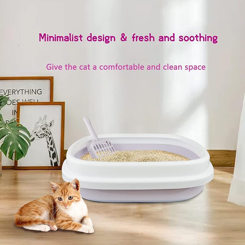 Pets Empire Cat Litter Box Set with Scooper- Pink