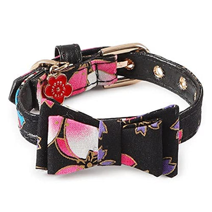 Pets Empire Japanese-Style Bow Puppy Adjustable Collar for Cats