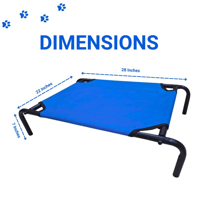 Pets Empire  Elevated Cooling Pets Bed (Blue)