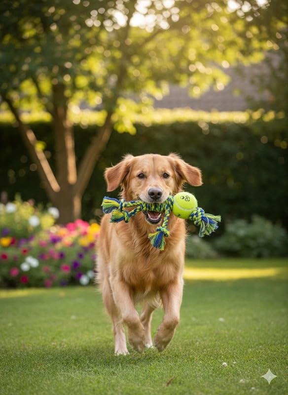 PETS EMPIRE Man Shape Natural Rope Toy for Dogs