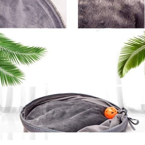 PETS EMPIRE Cat Tunnel with Bells Toy Ball Kennel (Color May Vary)