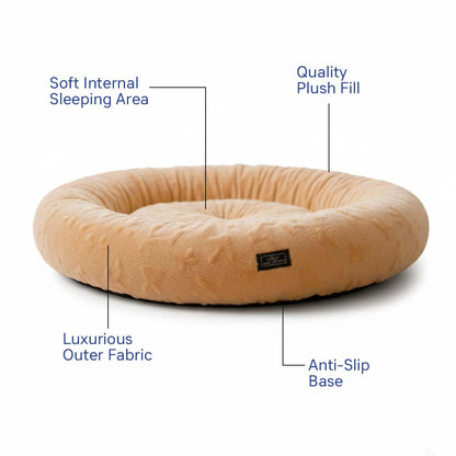 Pets Empire Soft Plush Donut Beds For Dogs