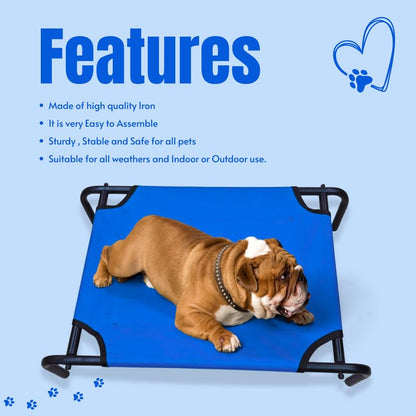 Pets Empire  Elevated Cooling Pets Bed (Blue)