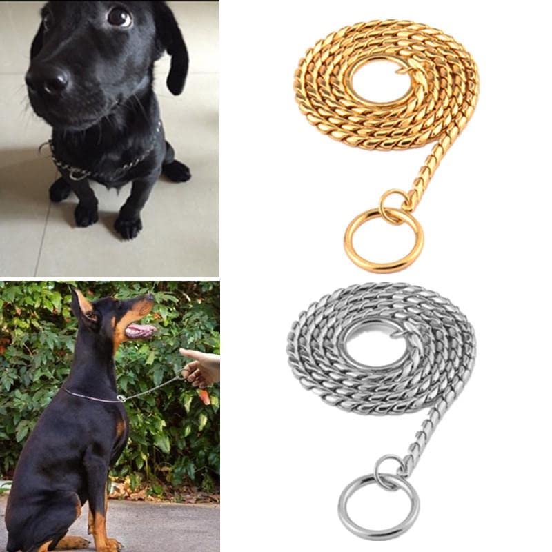 Pets Empire Snake chain For Dogs (Gold, Silver)