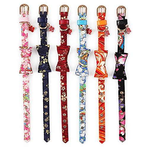 Pets Empire Japanese-Style Bow Puppy Adjustable Collar for Cats