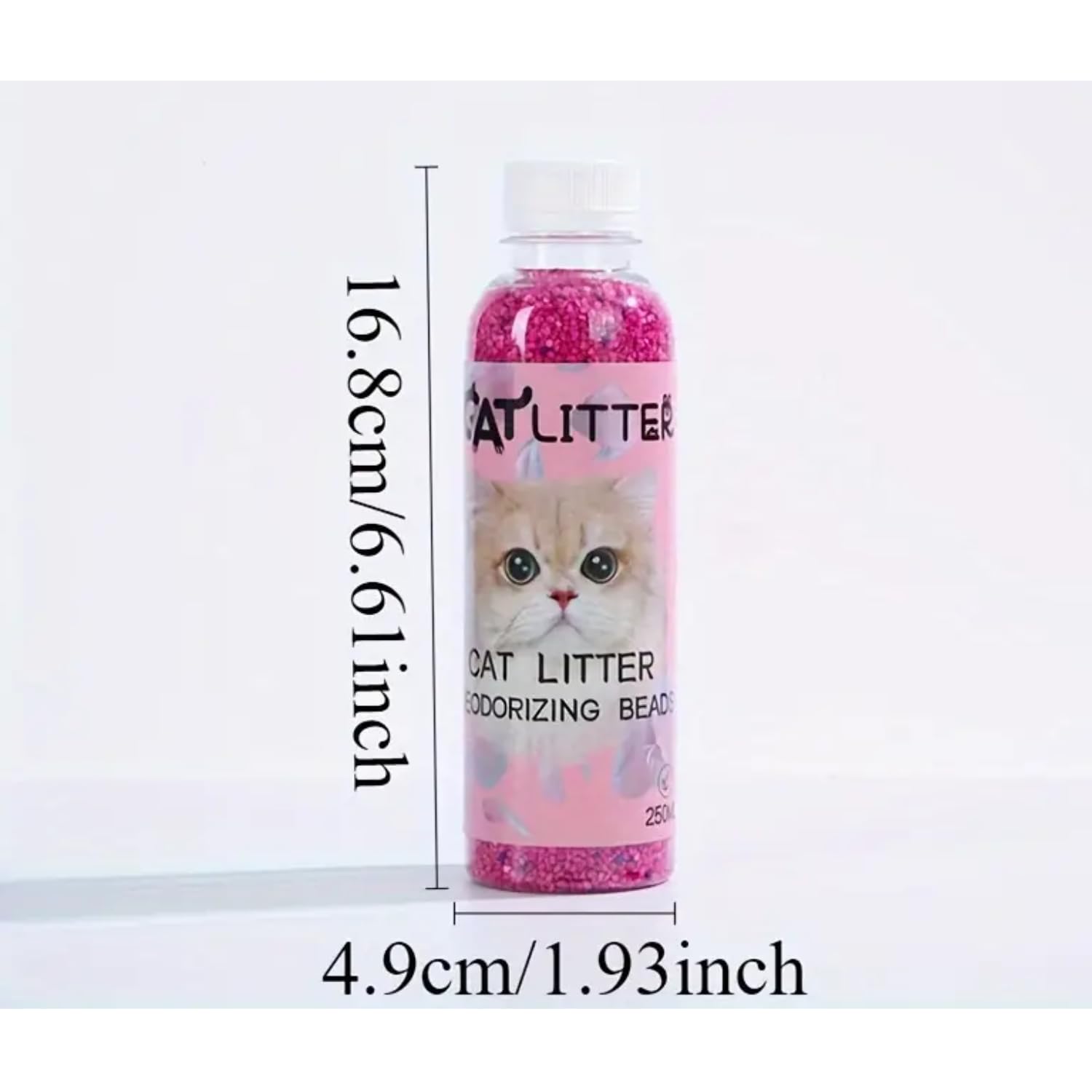 Pets Empire Cat Litter Deodorizing Beads 250ml, with Rose Fragrance (Pack of 2)