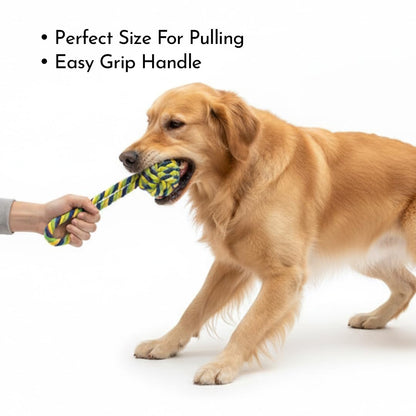 PETS EMPIRE Twisted Hand Ball Natural Rope Toy