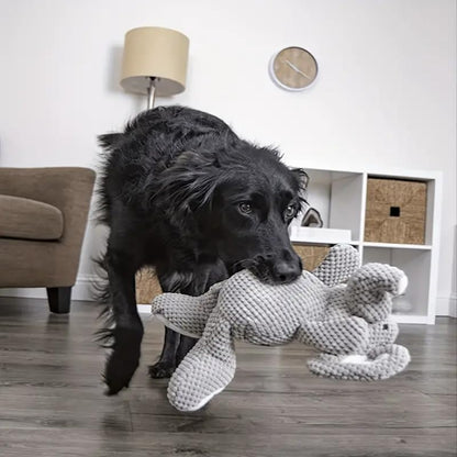 PETS EMPIRE Elephant Squeaky Plush Rope Chew Toy for Dogs