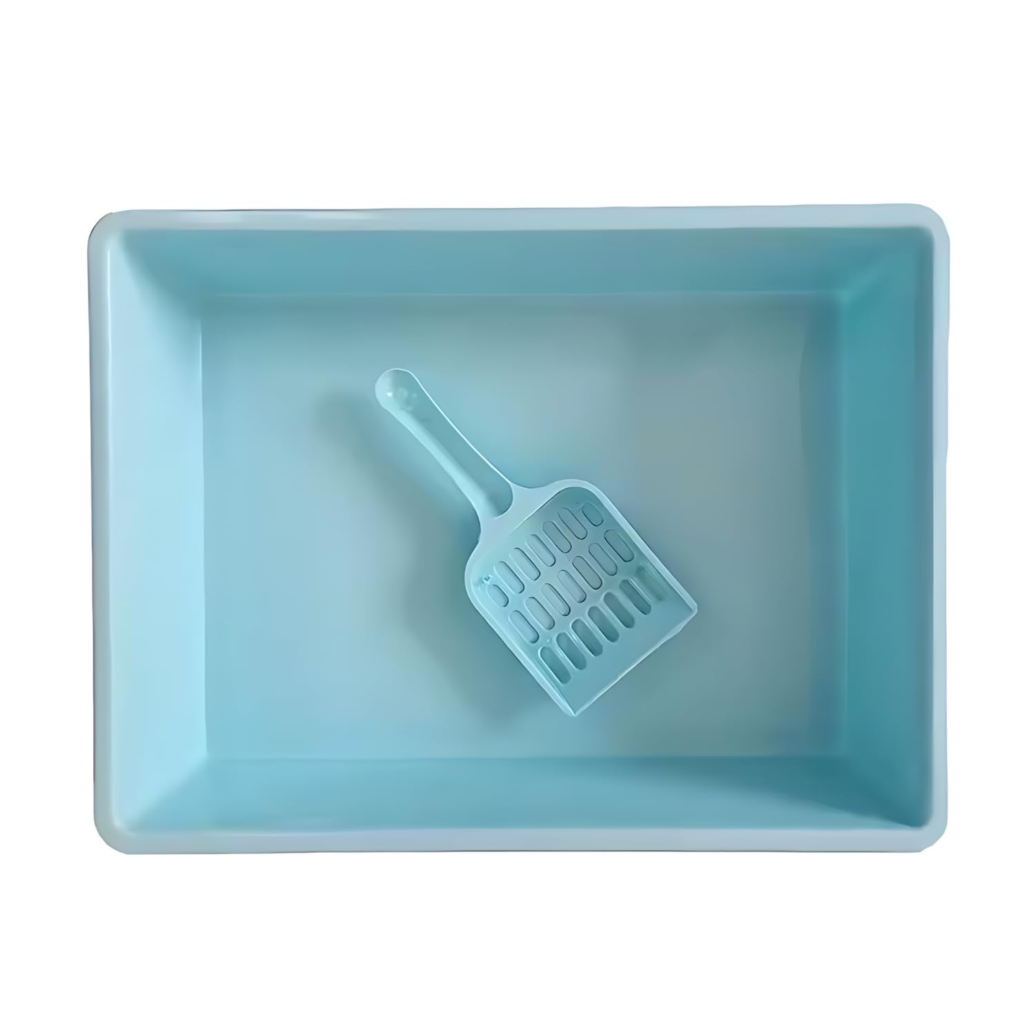 Pets Empire Cat Litter Tray with Free Scoop (14 x 10.5 Inch) Color May Vary