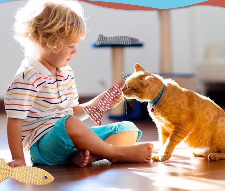 Pets Empire Fish Shape Squeaker Toys for Puppies and Adult Dogs (Buy 1 get 1 Free) Color May Vary