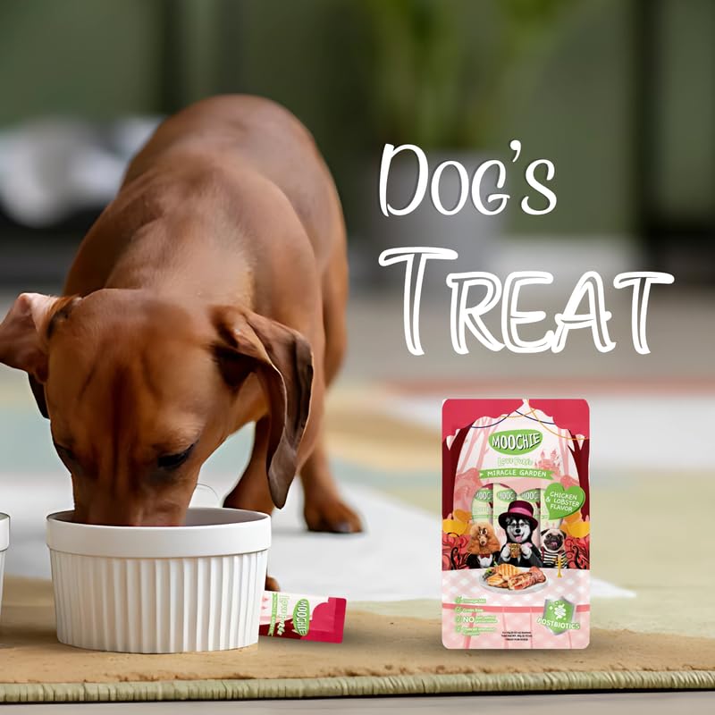 Moochie Creamy Dog Treats – Chicken & Lobster Flavour | Healthy & Tasty Snack