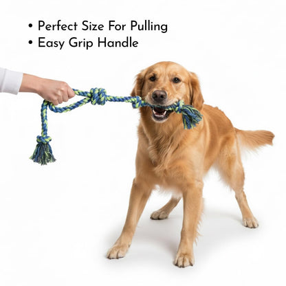 PETS EMPIRE Natural Double Knots rope Toy for Dogs