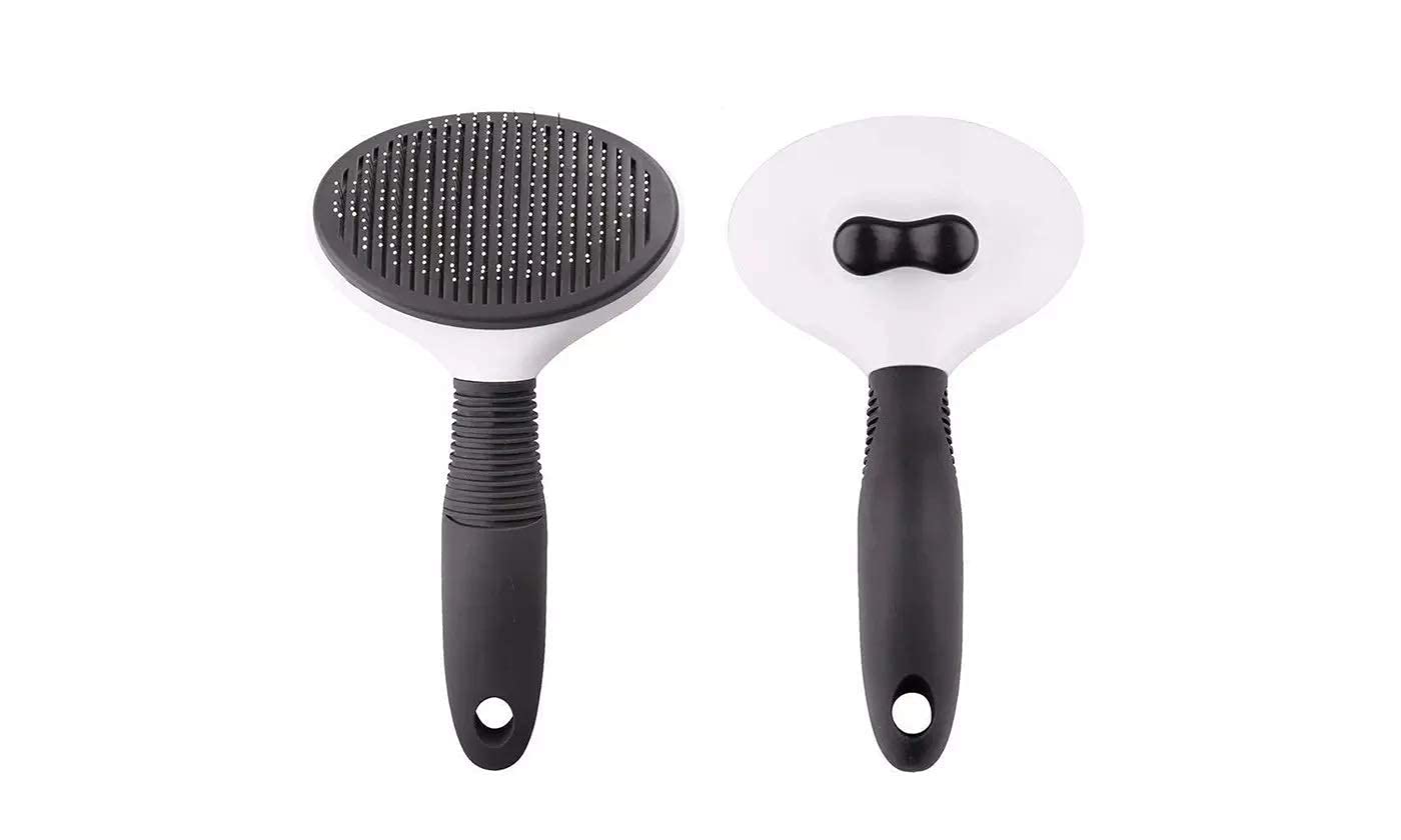 Pets Empire Self Cleaning Slicker Brush for Dogs and Cats