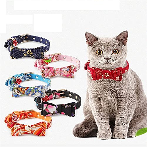 Pets Empire Japanese-Style Bow Puppy Adjustable Collar for Cats