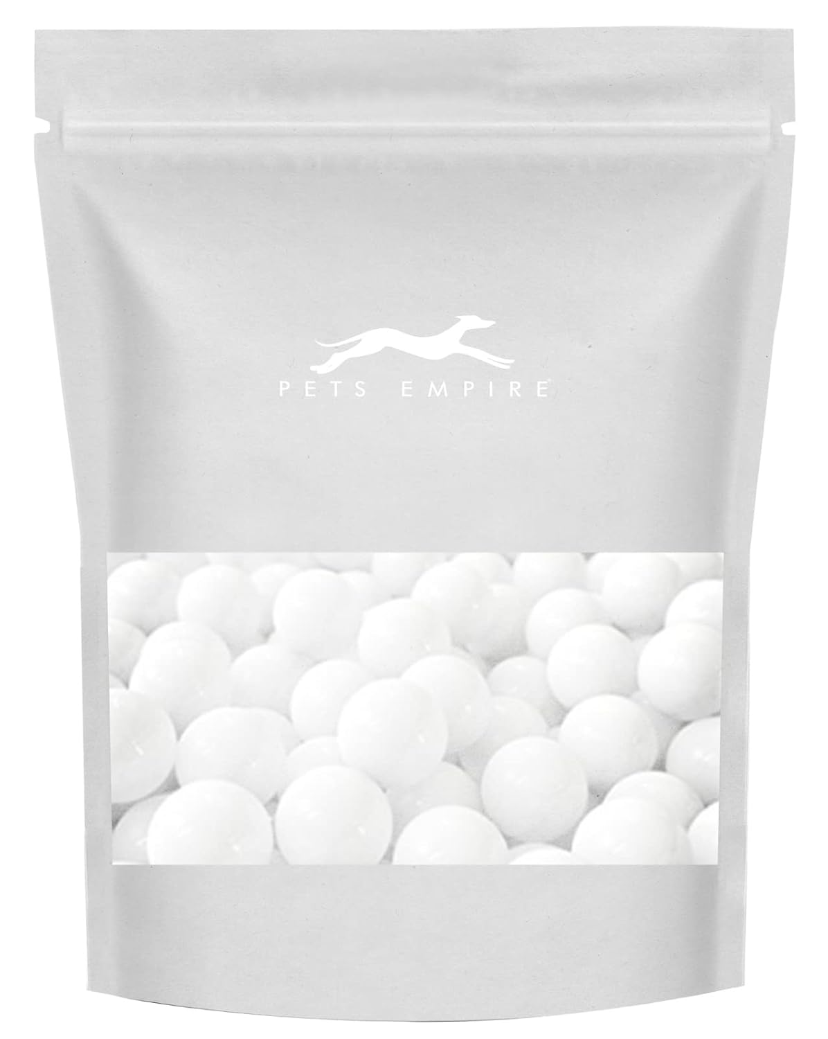 Pets Emprie White Pebbles Stones Large Natural Decorative Polished for Garden - 1 KG