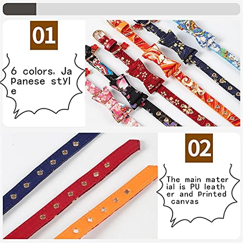 Pets Empire Japanese-Style Bow Puppy Adjustable Collar for Cats