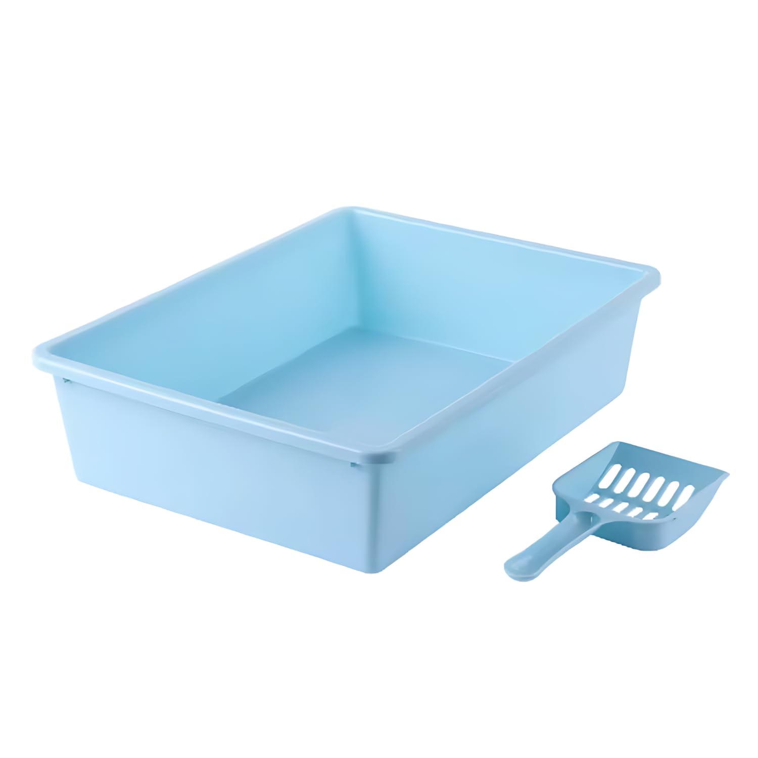 Pets Empire Cat Litter Tray with Free Scoop (14 x 10.5 Inch) Color May Vary