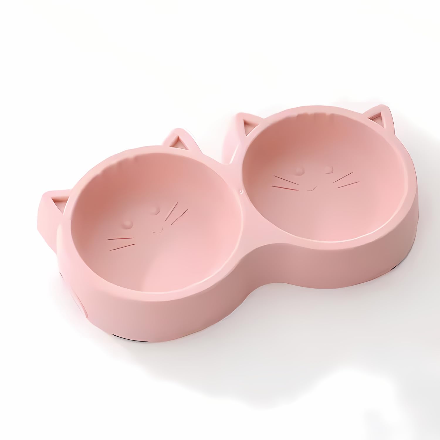 Pets Empire 2-in-1 Feeding Plastic Cat Face bowl (400ml)