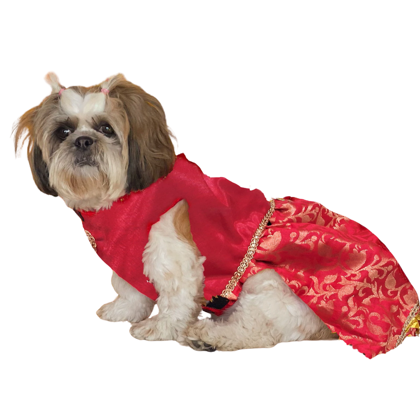 Pets Empire Designer Outfit For Female Dog (Red)