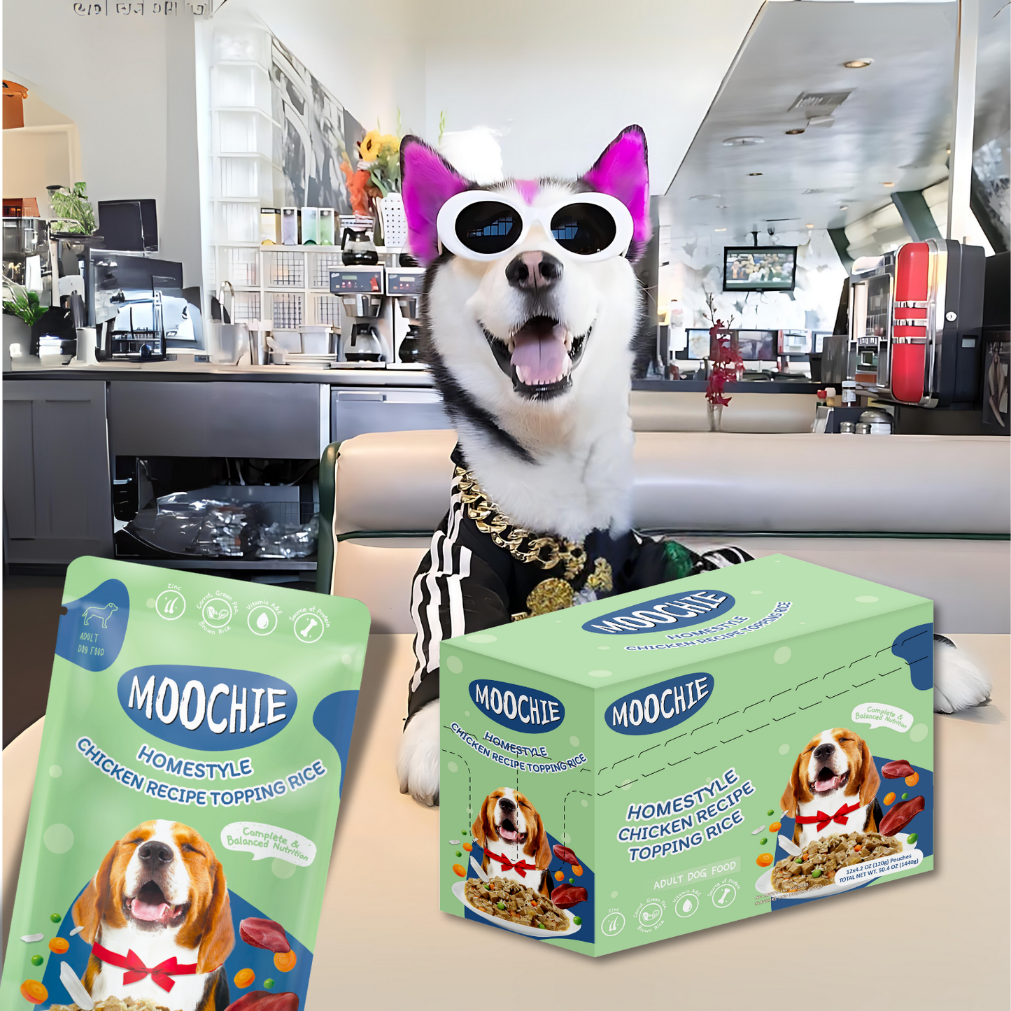 Moochie Homestyle Wet food for dogs - 3 Mix Flavour (120g )
