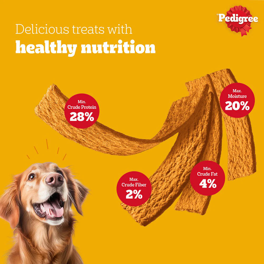 Pedigree Tasty Jerky Chicken Flavour Treat For Adult Dog - 70g