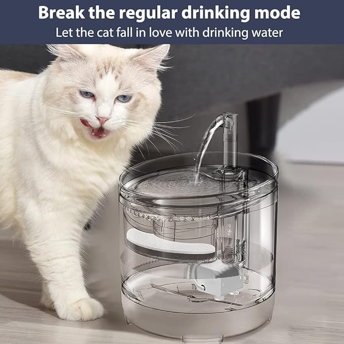 Pets Empire Automatic Water Fountain Dispenser for Cats - 1.8L