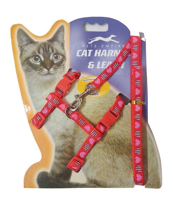 Pets Empire Adjustable Harness for cats (Red)