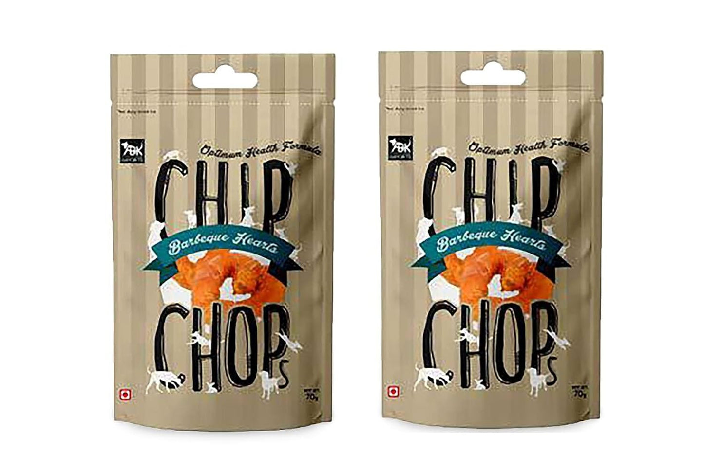 CHIP CHOP BARBEQUE HEARTS DOG TREATS 70g