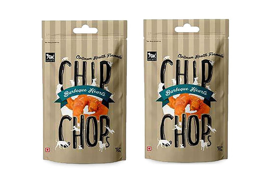 CHIP CHOP BARBEQUE HEARTS DOG TREATS 70g
