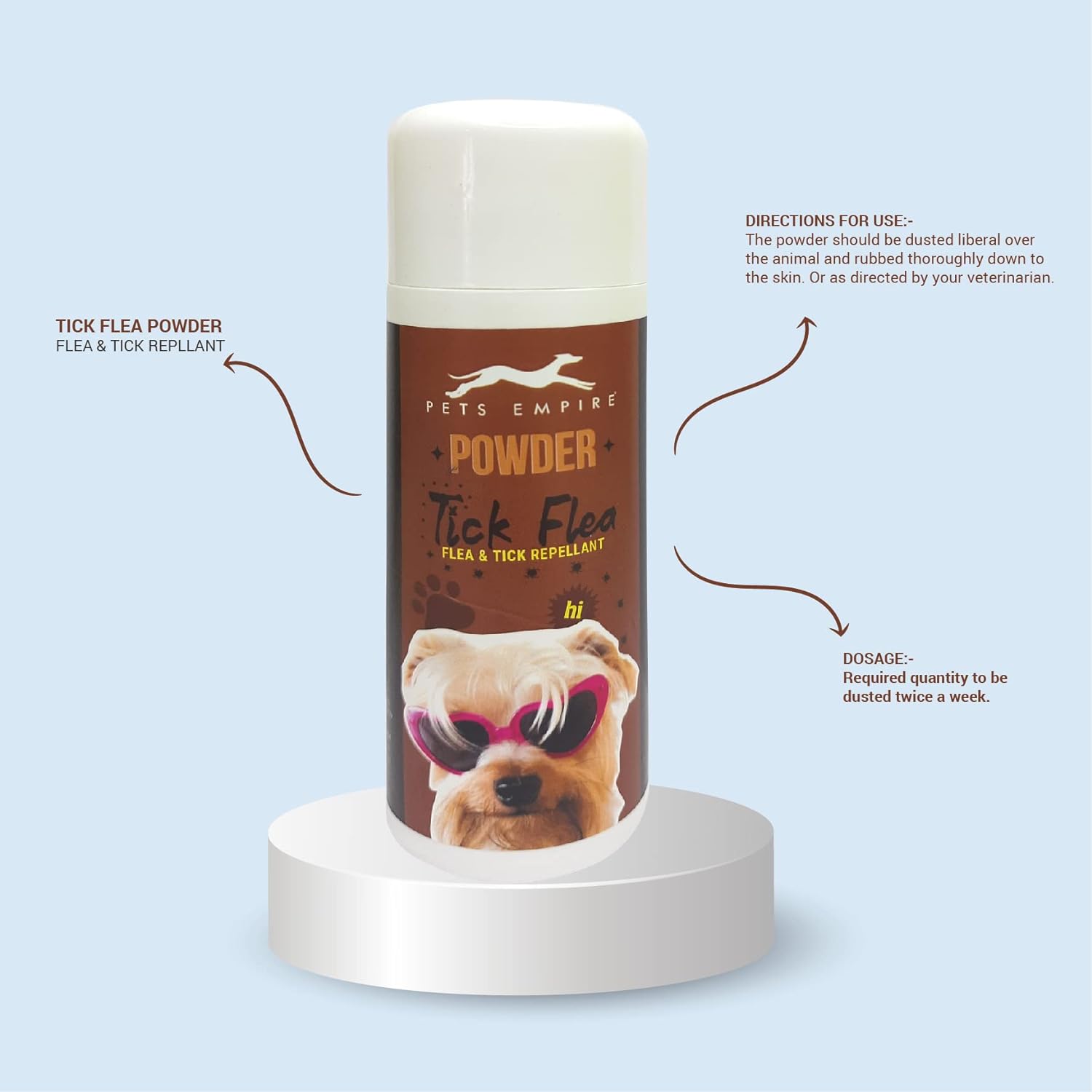 Pets Empire Dog Powder Duo – Anti Tick & Flea + Mint Fresh (Pack of 2)