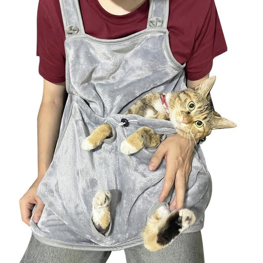 Pets Empire Adjustable Cat Apron, Carrier with 4 Holes for Small Dogs, Cats
