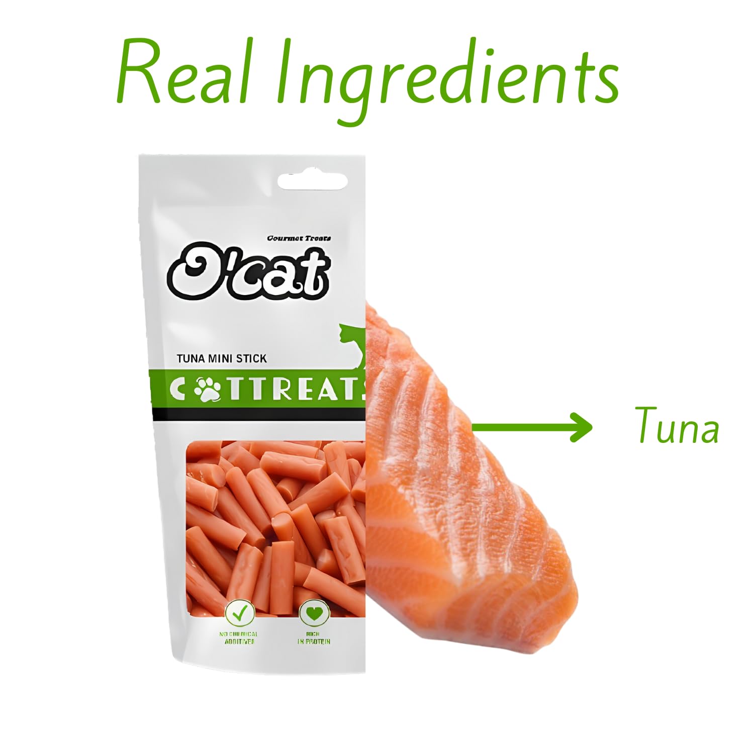 O'Cat Tuna Mini Stick Snacks 50 GMS (Pack of 2)