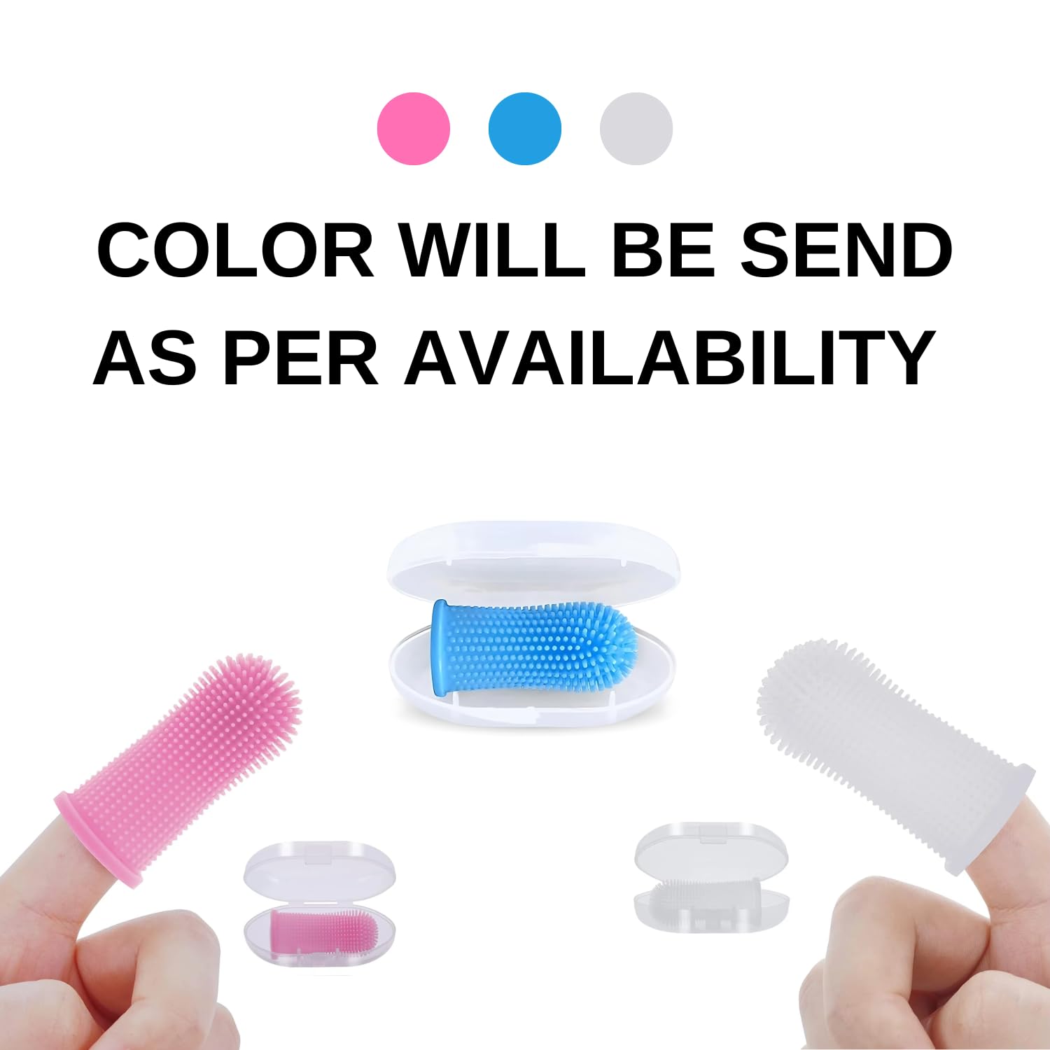 Pets Empire Silicone Finger Toothbrush for Dogs (2pc)