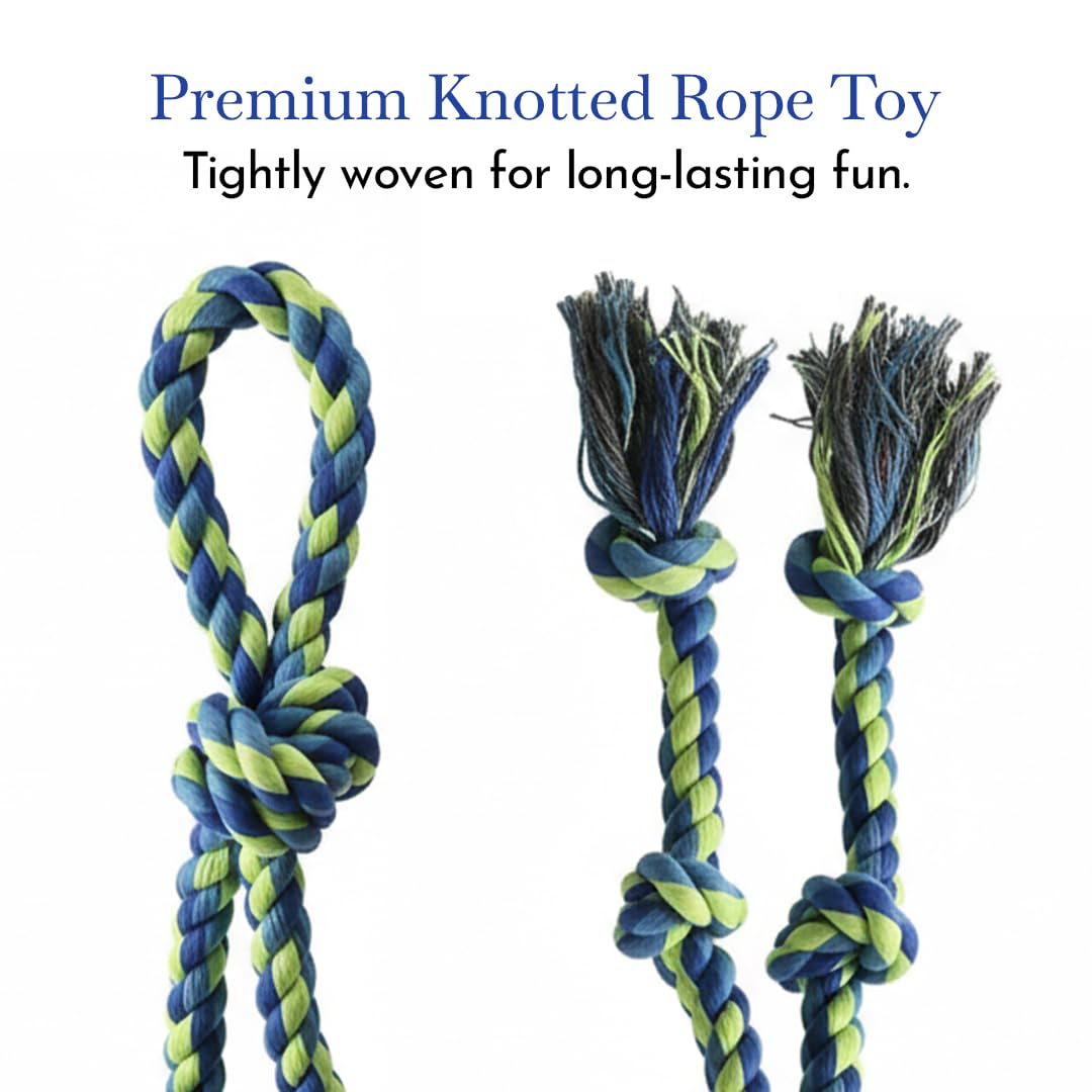 PETS EMPIRE Natural Double Knots rope Toy for Dogs