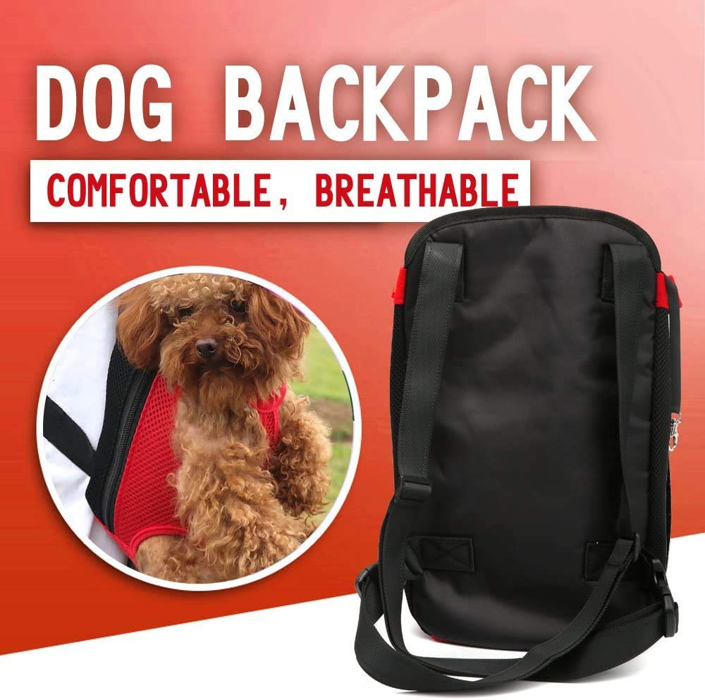 Pets Empire  Carrier Backpack For Puppies & Cats (Red)