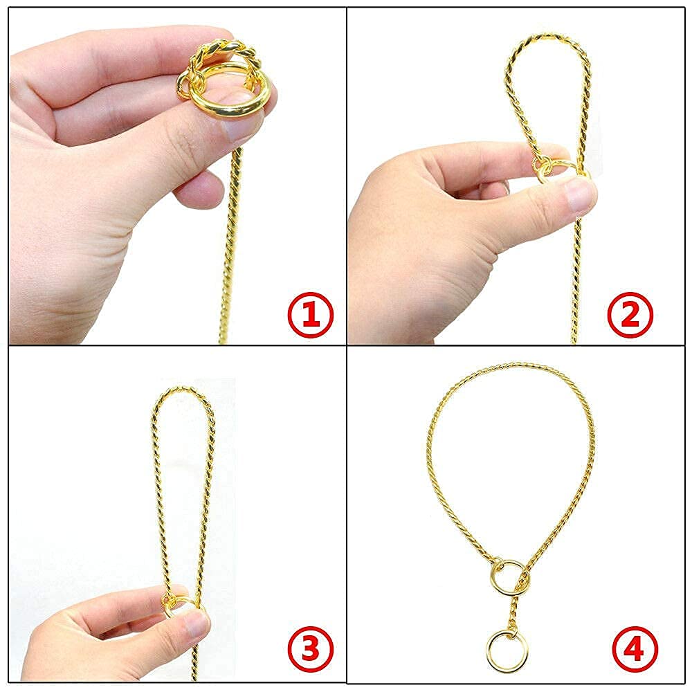 Pets Empire Snake chain For Dogs (Gold, Silver)