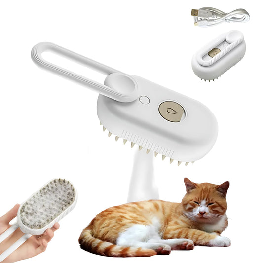 Pets Empire 3-in-1 Pet Steam Brush for Dog & Cats