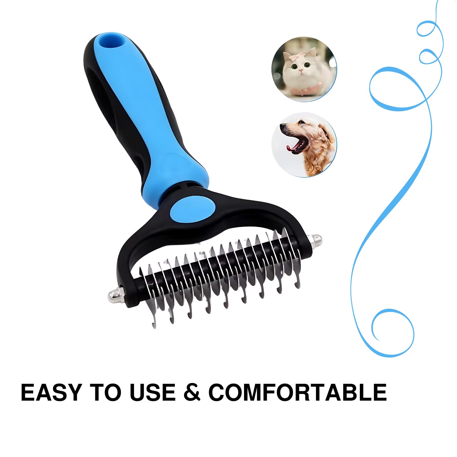 Pets Empire Double-Sided Hair Remover Comb for Dogs & Cats