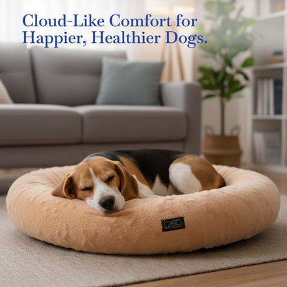 Pets Empire Soft Plush Donut Beds For Dogs