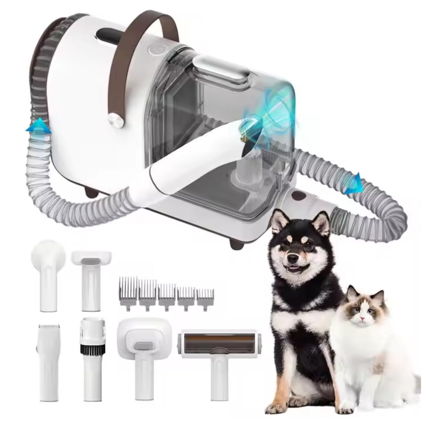 Pets Empire 7 in 1 pet grooming vacuum kit 400w for Dogs & Cats