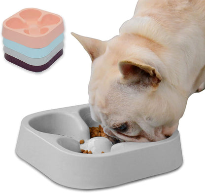 Pets Empire Healthy Slow Feeding Dog Bowl for French Bulldog( Colour May Vary)