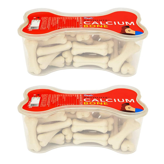 Drools Absolute Dog Supplement Treat Calcium Bone Jar - 40 Pieces (600G Pack)