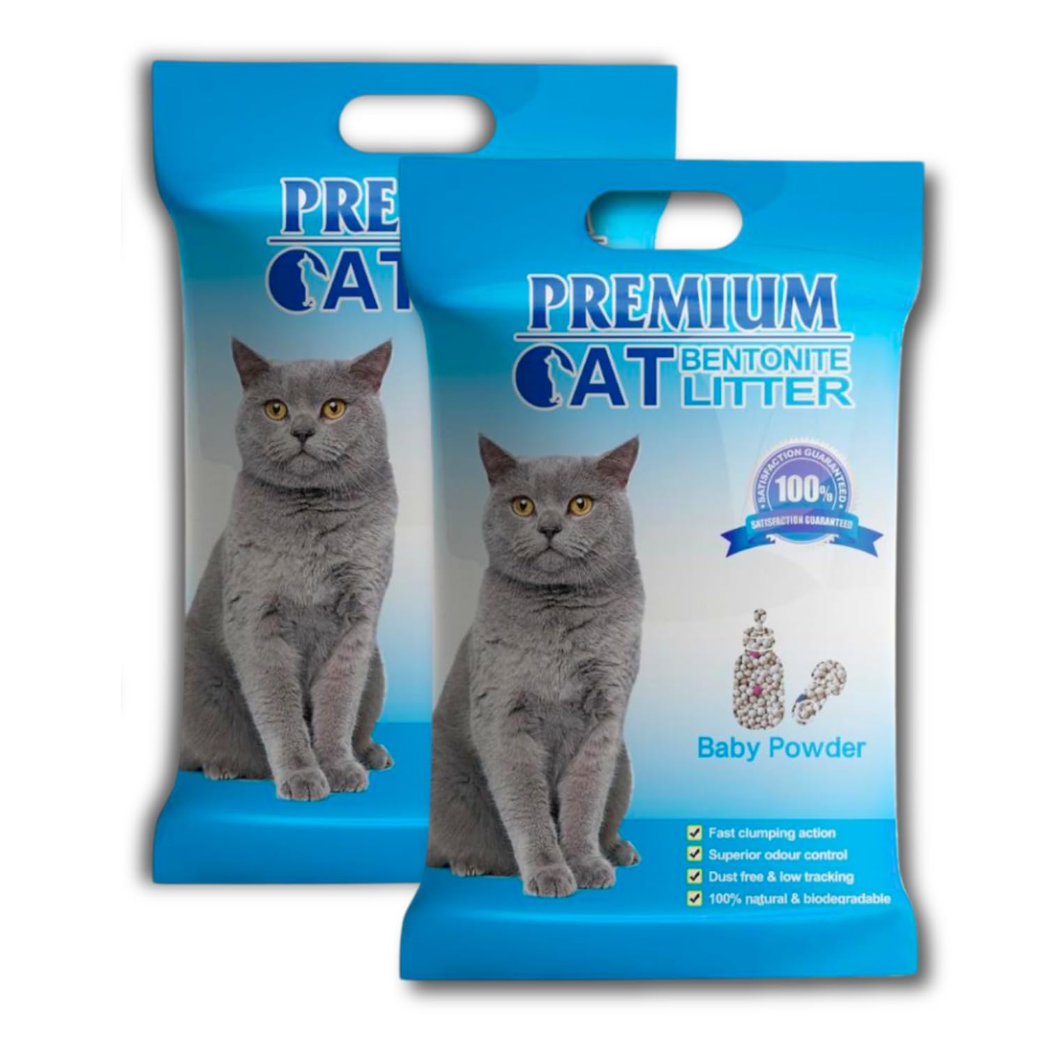 Pets Empire Premium Bentonite Baby Powder Cat Litter (5L/4kg)