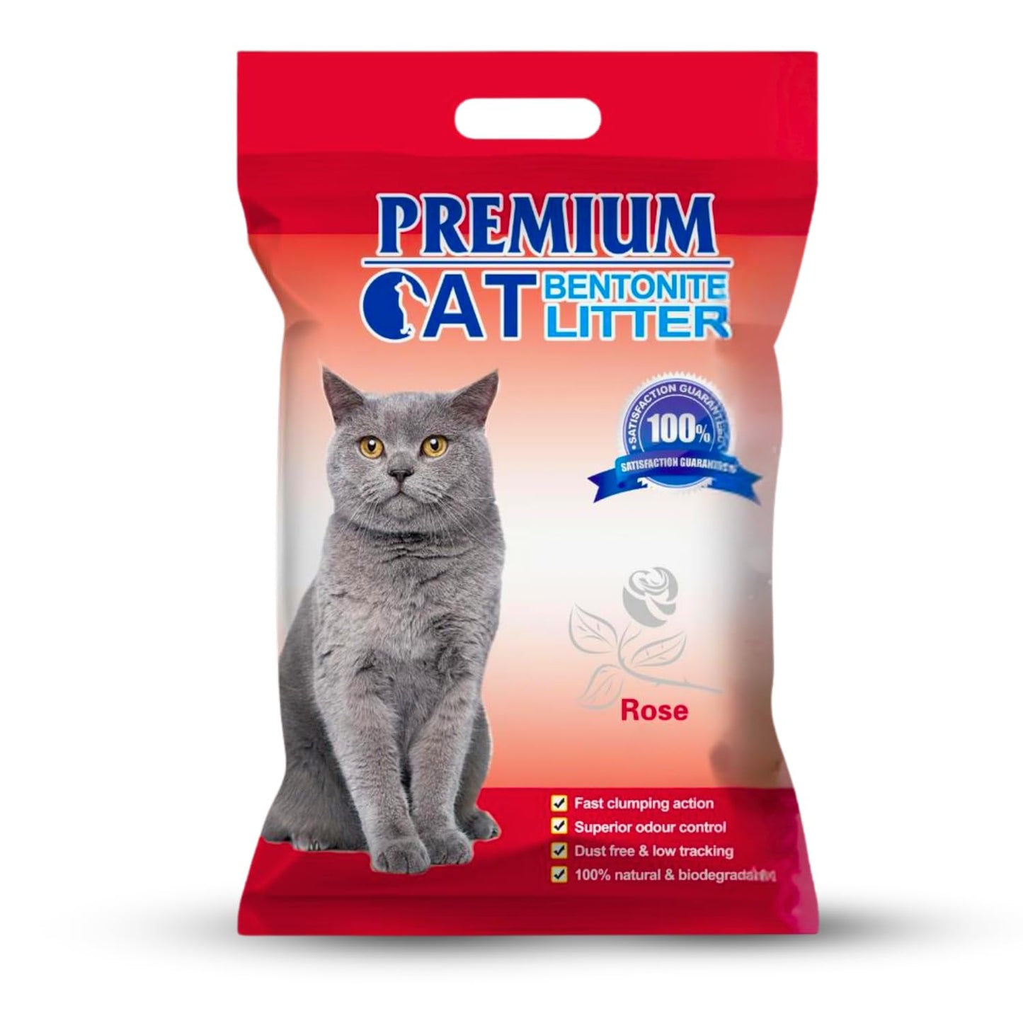 Pets Empire Premium Bentonite Cat Litter Rose Fragrance (5L/4kg)