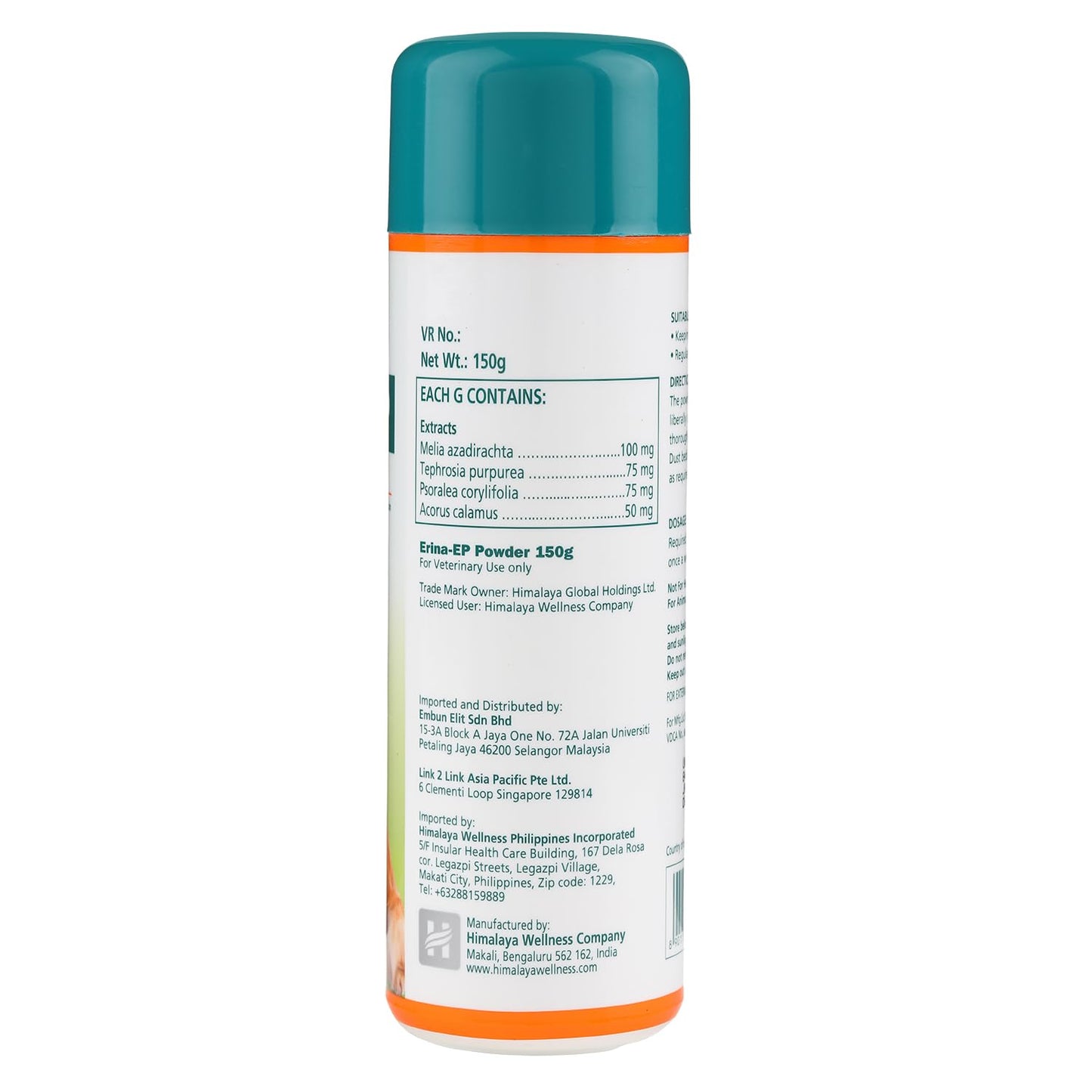 Himalaya Erina EP Flea and Tick Powder for Dogs and Cats
