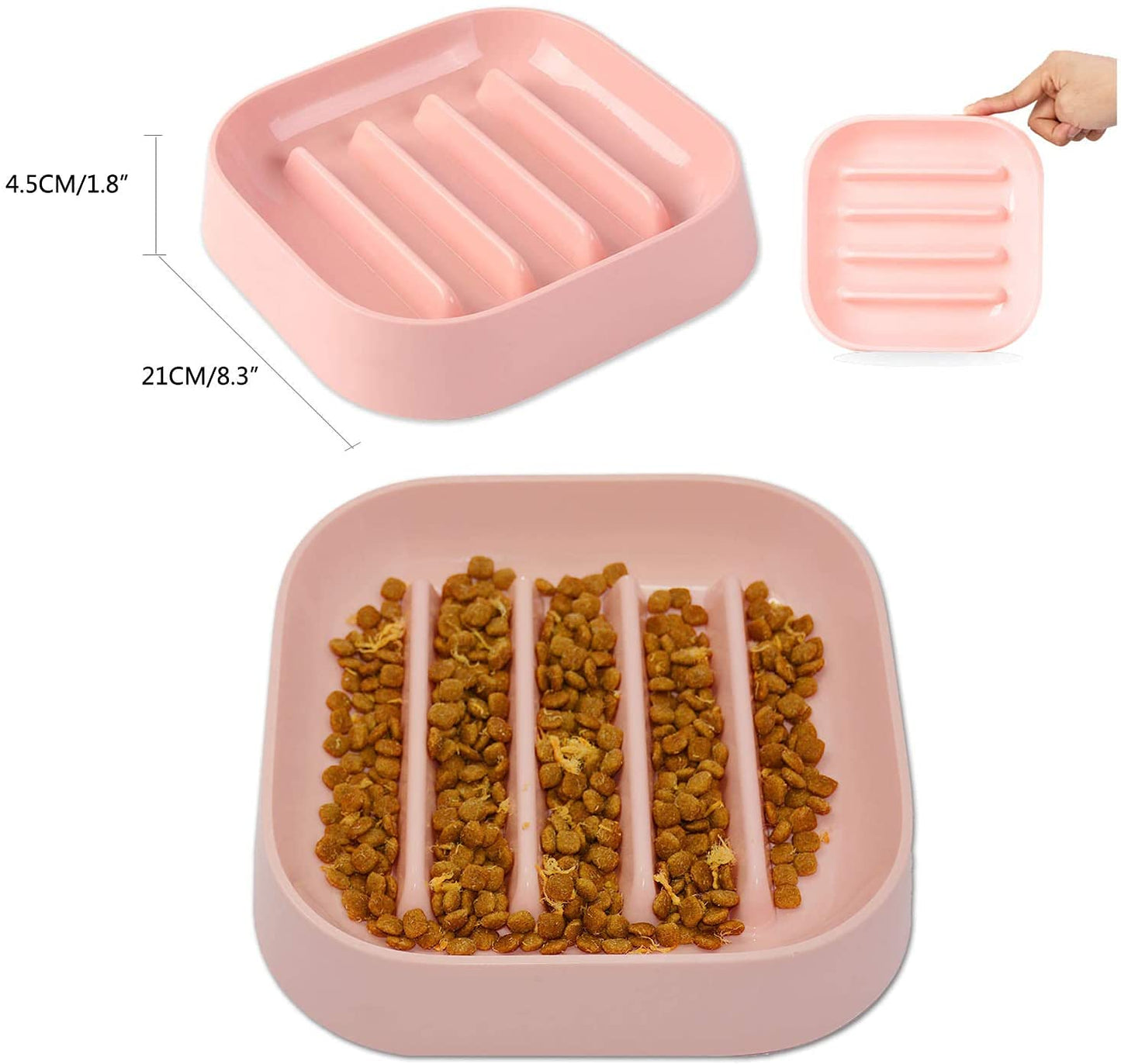 Pets Empire Dog Anti-Choking Feeding Bowl ( Color May Vary)